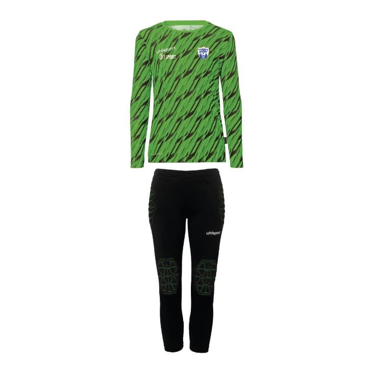 Kit gardien enfant vert ASSBC, vue de face