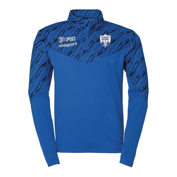 Sweat 1/2 zip ASSBC, bleu roi