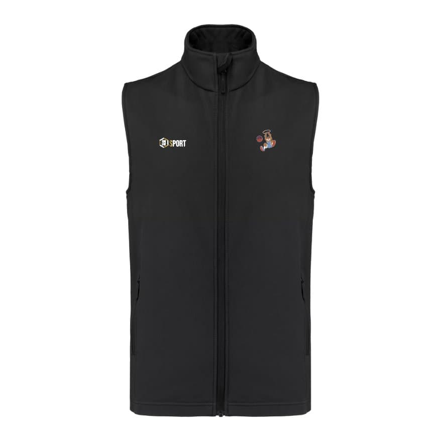 Softshell sans manche unisexe Basketball FJEP, vue de face