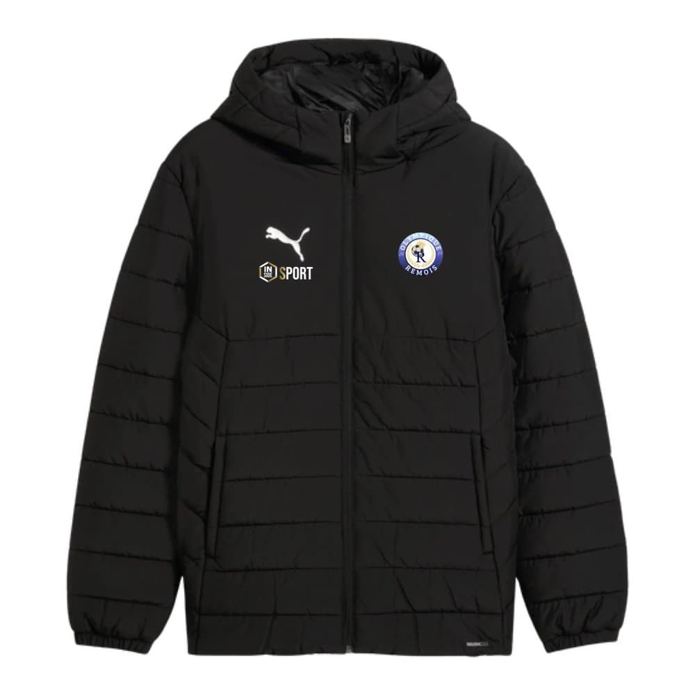 Black puffer jacket Puma OR, blue