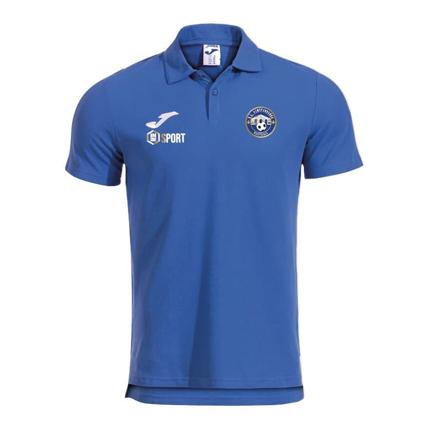 Blue polo Ponfaverger SLP, front view