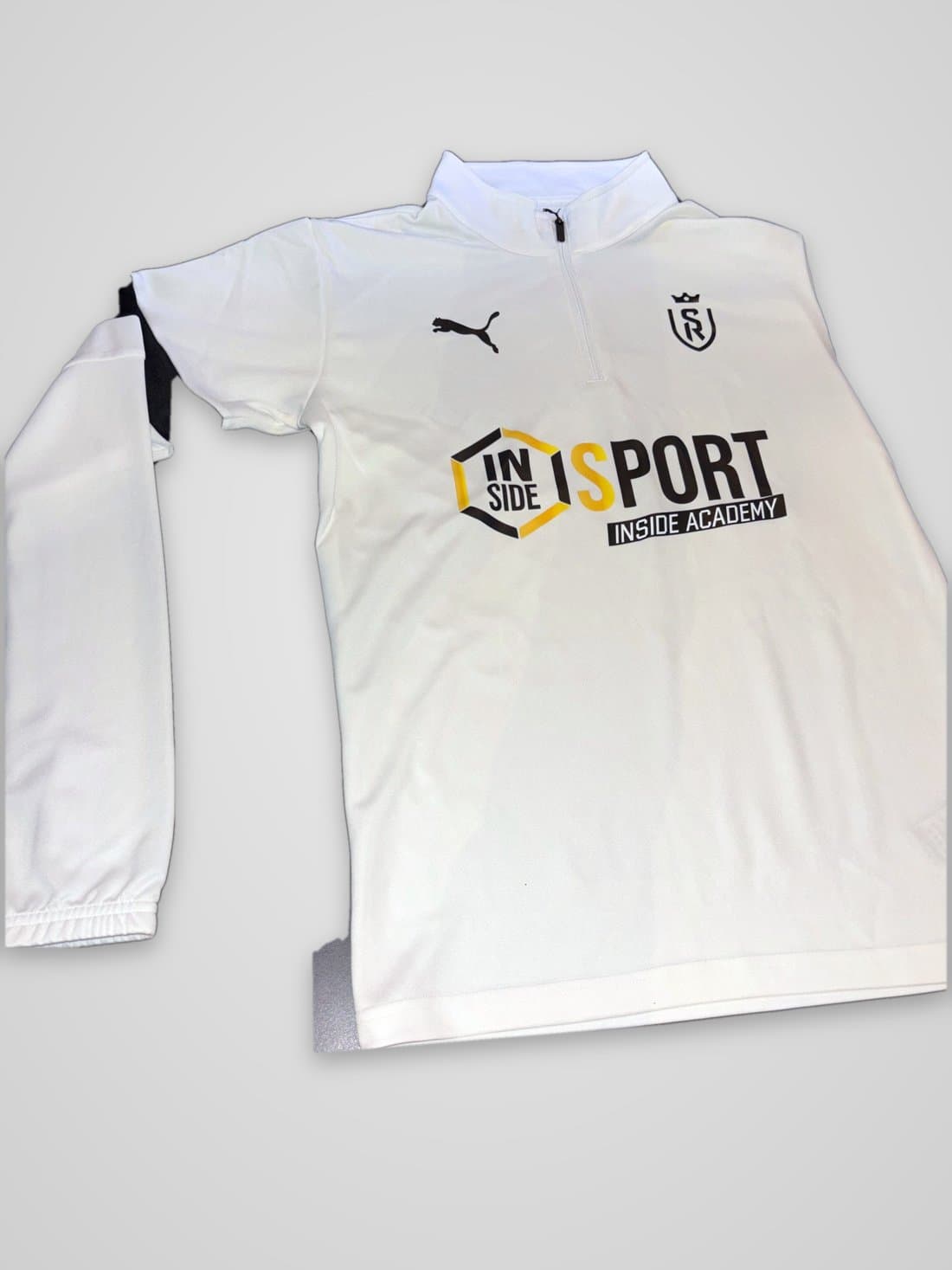 Sweatshirt mit 1/4-Reißverschluss teamLIGA 26 SDR, weiß
