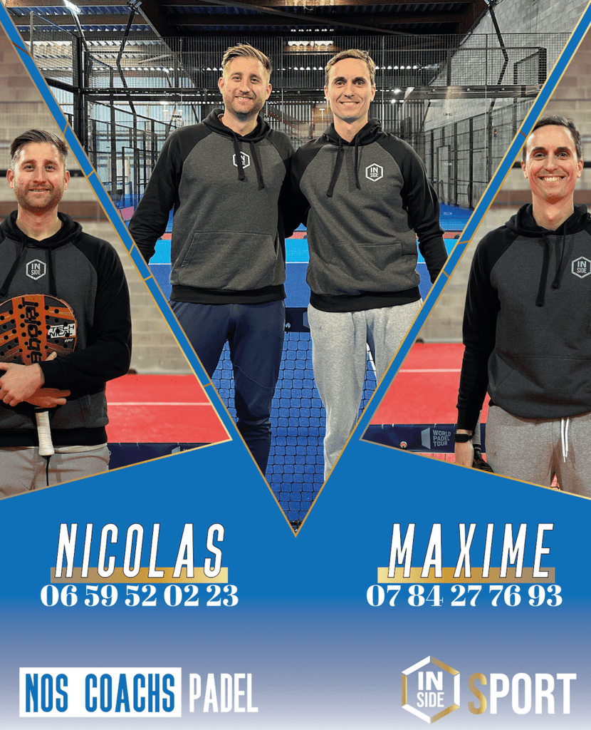 Améliorer son padel avec nos coachs diplômés - Inside Sport Reims